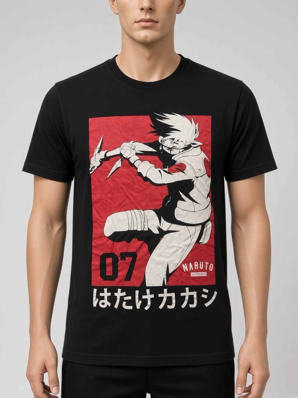 Naruto Shippuden Collection Kakashi Hatake “Team 07” Graphic T-Shirt